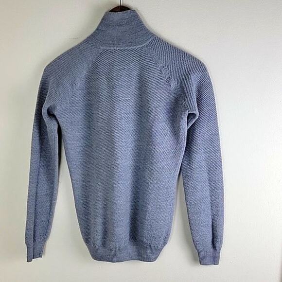 Bjorn Daehlie Womens Half Zip Thermal Sweatshirt size S Grey Wool Blend - Picture 10 of 13